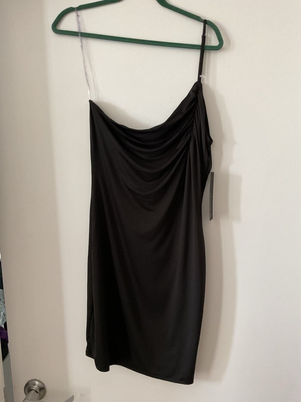 Mono B Women's Black Full Slip, Size L Regular, Polyester/Spandex Stretch